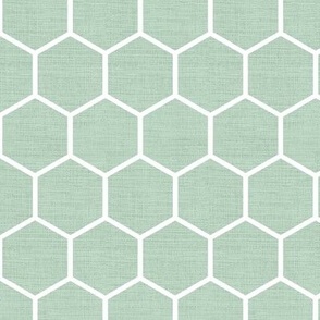 Honeycomb Pale Green Linen // large