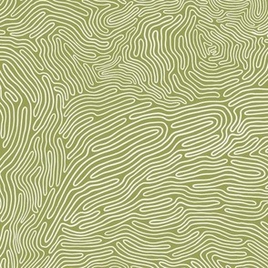 brain waves - green