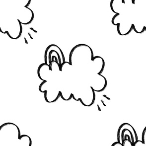 Large // Happy Lil Clouds