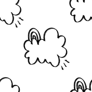 Medium // Happy Lil Clouds