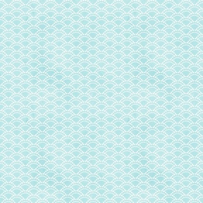 Chinese dotted wave pattern light turquoise