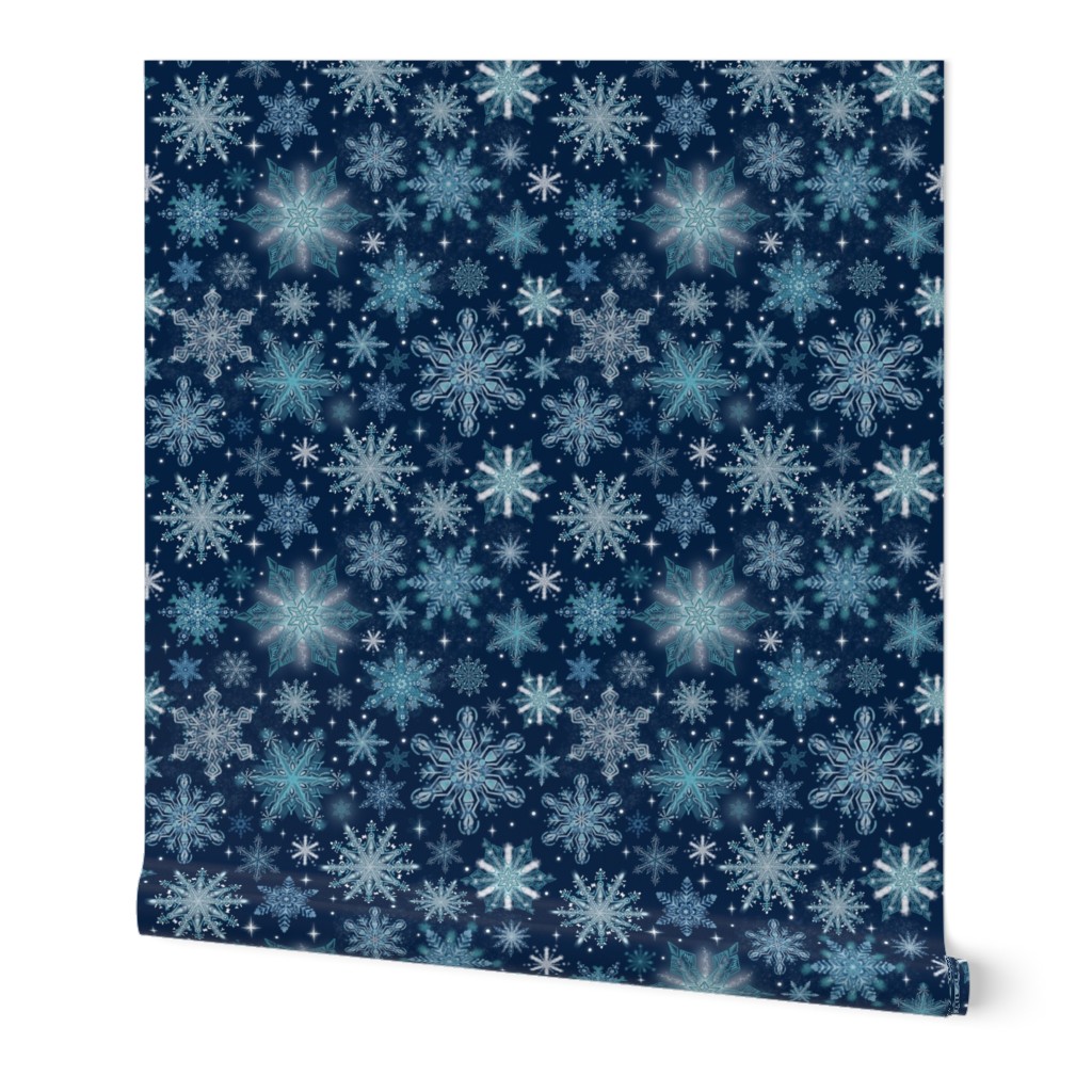 Snowflakes-blue