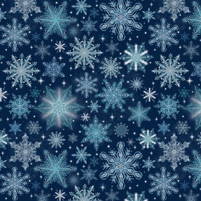 Snowflakes-blue