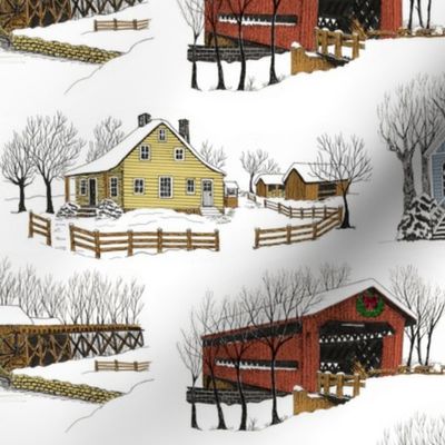 Country Christmas 12x6 Color