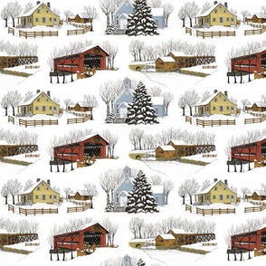 Country Christmas 12x6 Color