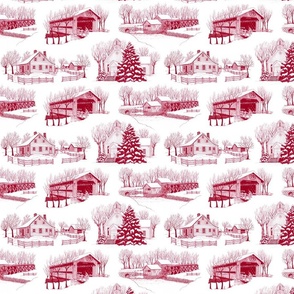 Country Christmas 10x5 Red