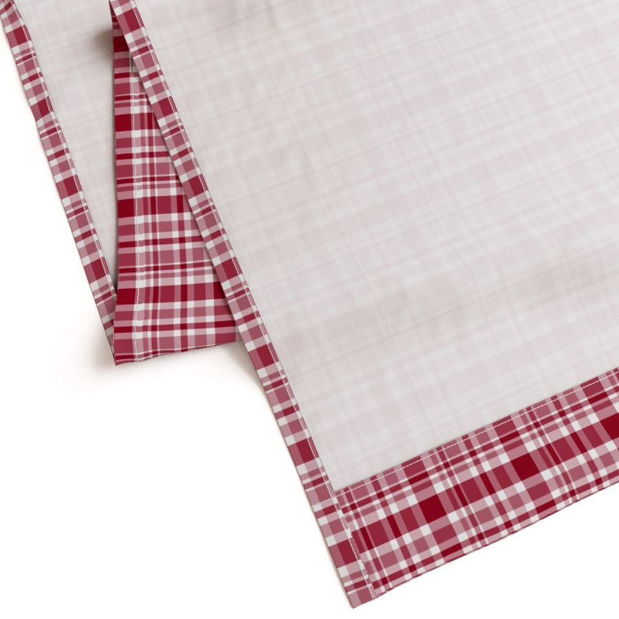 Country Christmas red plaid 4x4