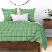 Country Christmas green plaid 2x2