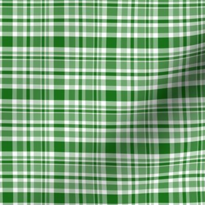 Country Christmas green plaid 2x2