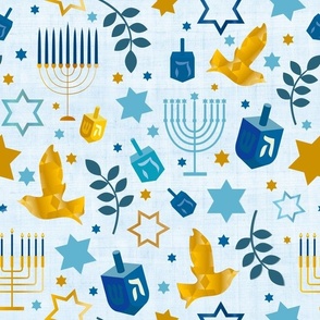 Large Scale Happy Hanukkah Winter Holidays