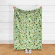 tropical safari green linen