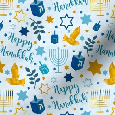 Medium Scale Happy Hanukkah