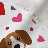 Large Scale All You Need is Love Puppy Dogs and Hearts