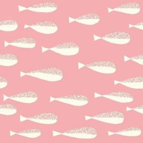 Small fish with texture in Pink