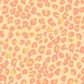 Leopard Print Coral Cream by Jac Slade