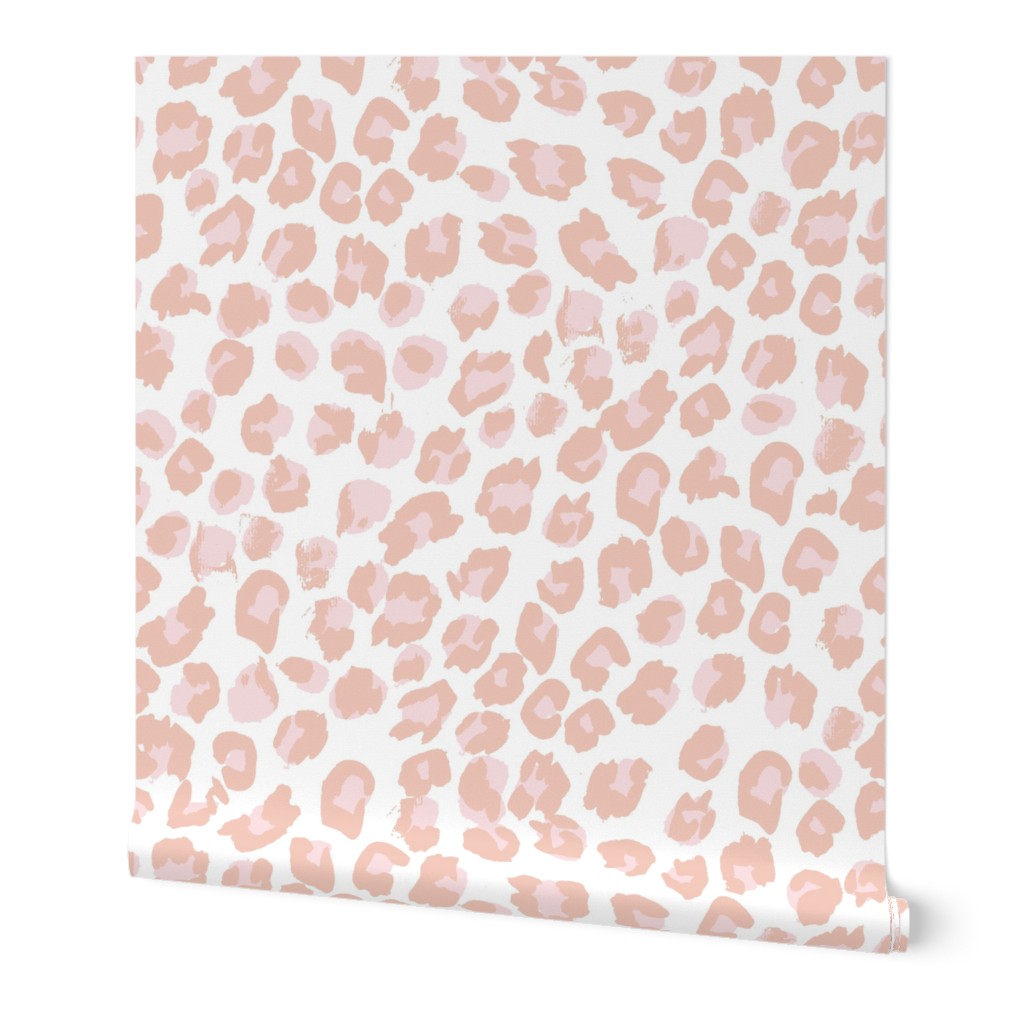 Leopard Print soft blush pink by Jac Slade