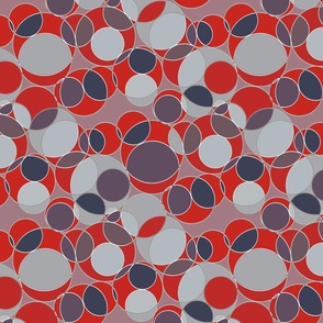 Bubbles in red
