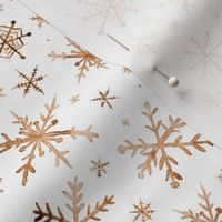 Earthy snowflakes - magic winter watercolor vibes - christmas and new years cool snow a527-10