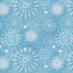 Ice Flowers Light Blue