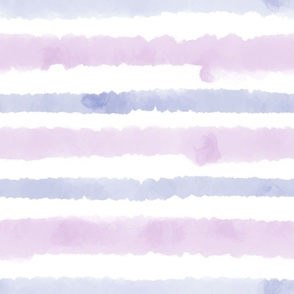 Watercolor Stripes - Blue & Purple