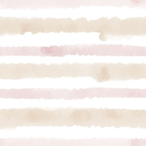 Watercolor Stripes - Neutral