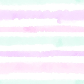 Watercolor Stripes - Pastel 