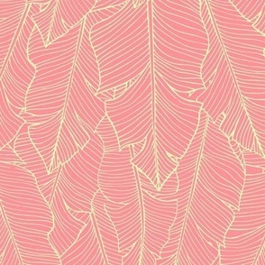 Banana Leaves - Candy Pink