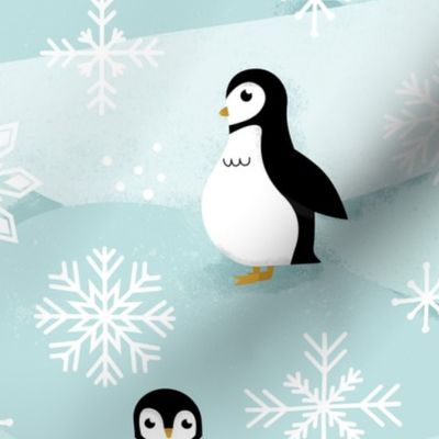 Penguins + Snowflakes