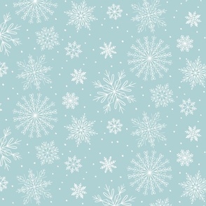 Frosted Snowflake Toss