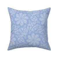 Floral Ice Crystals in Soft Blue - Small