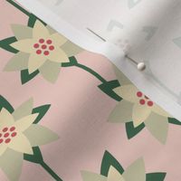 Geometric Poinsettia White