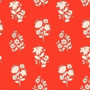 Red and White Floral