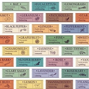 Aromatherapy Essential Oil Labels |  Small
