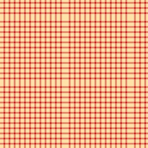 Stamped - Red and Cram Plaid