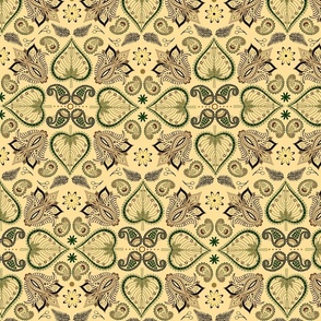 PAISLEY BOTANICAL Neutral Flowers & Leaves Small