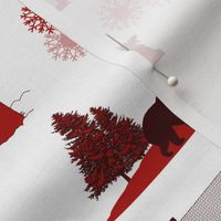 Christmas Toile Red