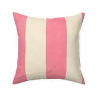 Cabana Stripe - 4" stripe - pink and cream
