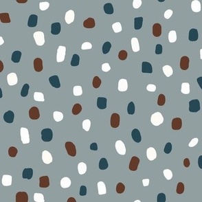 Brush Dots Grey