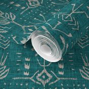 Verdure Ikat (turquoise) MED 