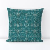 Verdure Ikat (turquoise) MED 