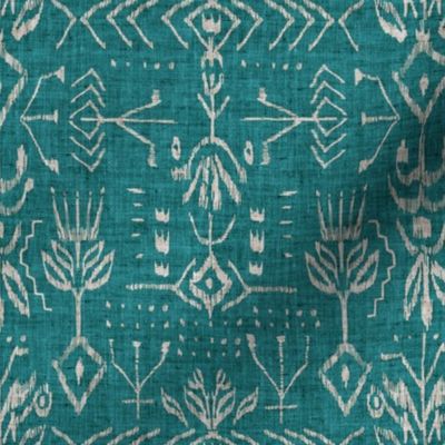 Verdure Ikat (turquoise) MED 