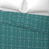 Verdure Ikat (turquoise) MED 