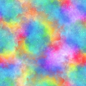 Rainbow Cloudy Sky Galaxy