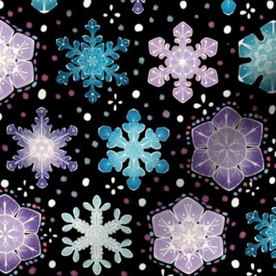 Delicate Crystal Snowflakes
