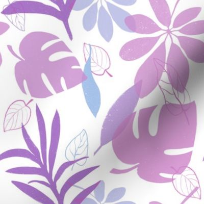 Lilac tropic leaves 