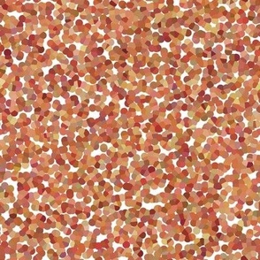 Colorful Pointillism // Burnt Orange 