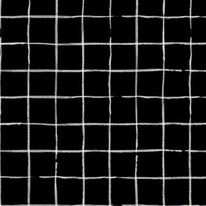 Medium Grid on Black by Ria Green