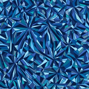 Frost crystal mosaic