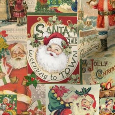 Vintage Santa Christmas cards