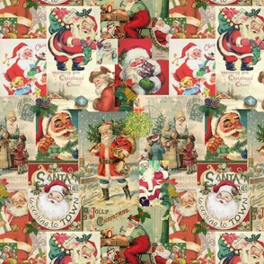 Vintage Santa Christmas cards